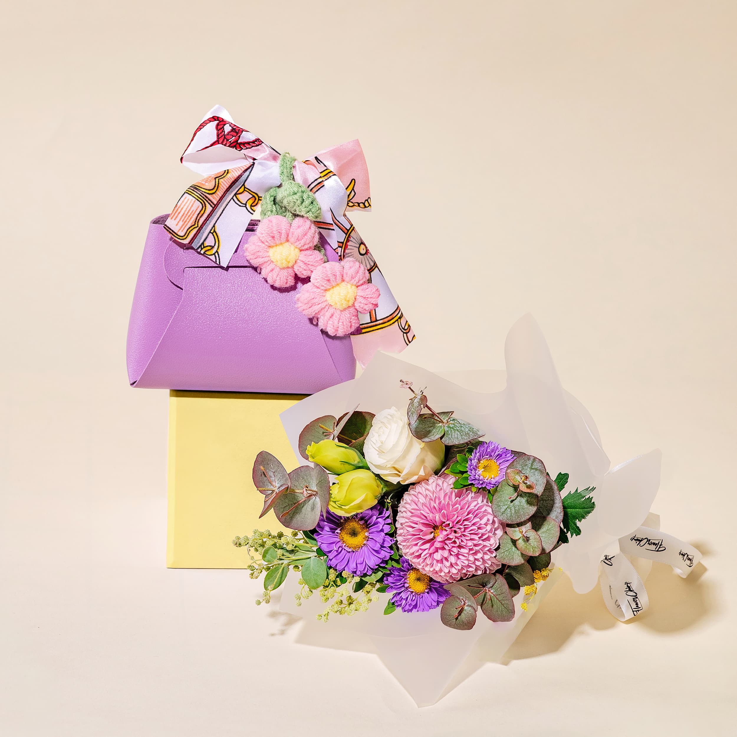 Petite Charm Gift Set (Twilly Bags With Flowers) - Image 2